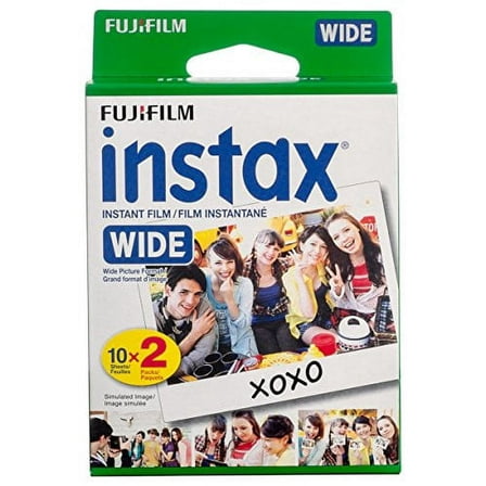 Instax WIDE Camera Instant Film Photo Paper for Fujifilm Instax, 20 Sheets