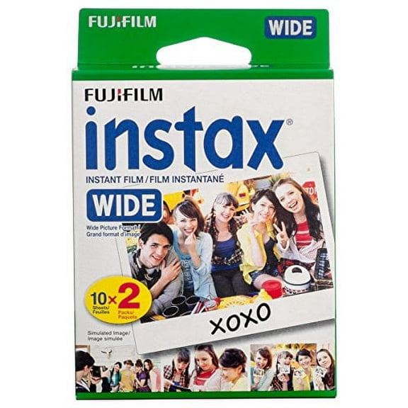 Instax WIDE Camera Instant Film Photo Paper for Fujifilm Instax, 20 Sheets