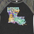 thumbnail image 4 of Inktastic Mardi Gras Louisiana Map Celebration Boys or Girls Toddler T-Shirt, 4 of 5