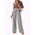 thumbnail image 2 of Weardear Wide Leg Sweatpants for Women Drawstring Elastic Pants with Pockets High Waisted Workout Baggy Sweatpants, 2 of 6