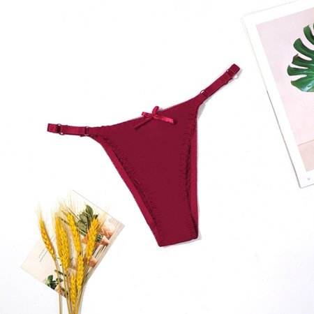 

Lingerie Sets for Women Women Panties Thin Thin Strap Low Waist Panties Simple Seamless Thong