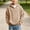 c01Beige, variant on Hduncf Boys Waffle Knit Quarter Zip Hoodie, Oversized Heavyweight Pullover Sweatshirt, Fall Fashion Kids Clothes Green 7-8 Years