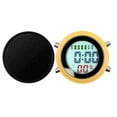 thumbnail image 3 of Abbracc Digital Alarm Clock Digital Clock Waterproof Radio Controlled Alarm Clock with Yellow-Black, 3 of 7