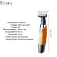 thumbnail image 3 of Wet And Dry Electric Shaver Electric Shaver For Men Rechargeable Wet & Dry Shaver Full Body Washed Wet And Dry Shaver Electric Shaver Cleaner With 4 Interchangeable Cutter Head, Electric Shaver, 3 of 4