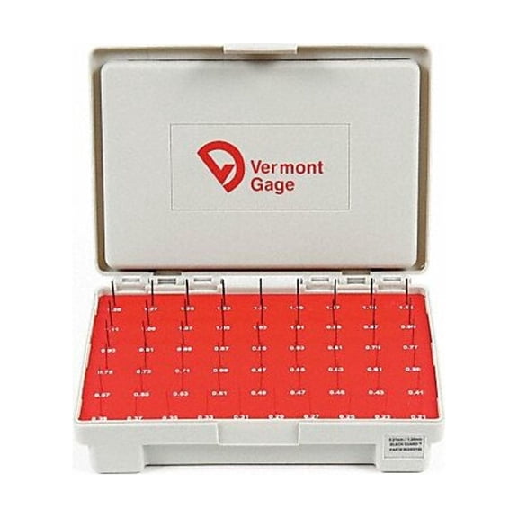 Vermont Gage Black Ox-Coated Pin Gauge Set, Metric 902400100