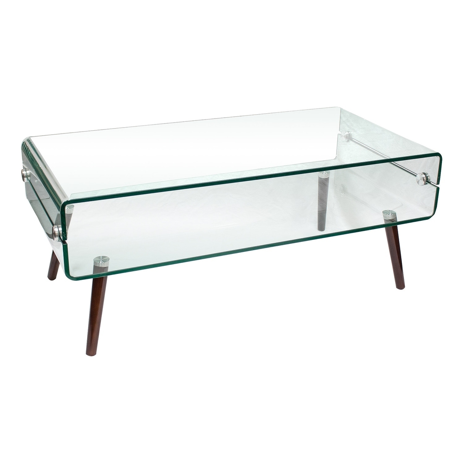 Best Master Furniture Z01 Clear Glass Coffee Table