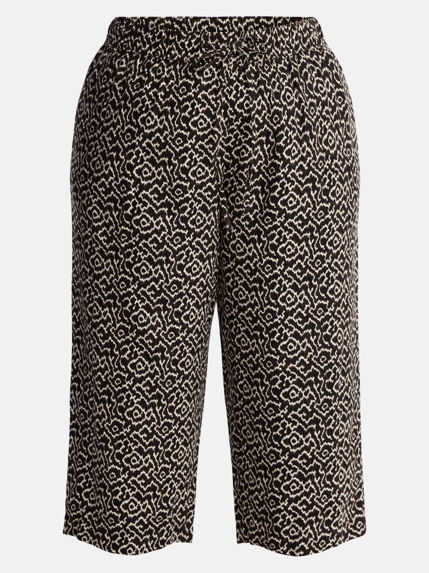 Terra and Sky Women's Plus Pull on Linen Pant, Size 0X-5X