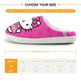 thumbnail image 2 of Kids Slippers Hello Kitty House Slippers Warm Soft Plush Slipper Anti-Slip Winter Fluffy House Shoes for Boys Girls, 2 of 7