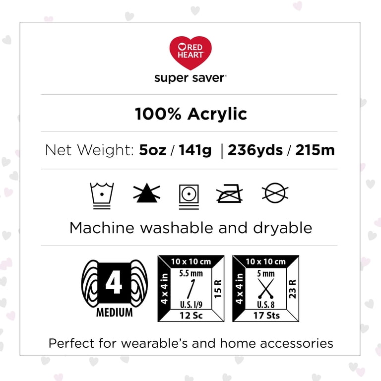 Red Heart Super Saver Worsted Yarn, Latte Stripe 3-Pack photo 3