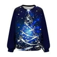 thumbnail image 5 of WXLWZYWL Womens Ugly Christmas Sweater Funny Sweatshirts Holiday 3D Print Trendy Cute Long Sleeve Pullover 2024 Loose Christmas Sweaters Pullover, 5 of 6