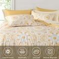 thumbnail image 3 of Regency Heights Queen Size Comforter Set, 9-Piece Bed in a Bag Queen, Yellow Bedding Comforter Set with Comforter, Flat Sheets, Fitted Sheets with Side Pockets, 3 of 8