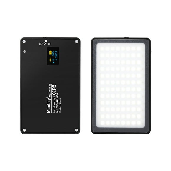 Manbily 8W Remplir Lumière Selfie Caméra Lampe avec Adsorption Magnétique USB Alimenté Réglable Luminosité Dimmable / Température de Couleur Changeant pour Live Show Prendre des Photos