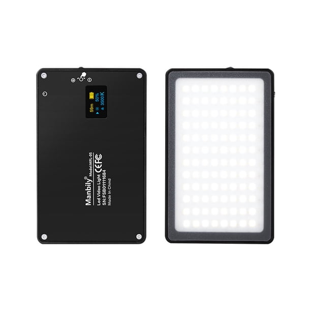 Lámpara para cámara selfie Manbily 8W Lámpara de cámara Selfie con luz de relleno y con adsorción magnética Brillo ajustable alimentado por USB Regulable / Temperatura de color que cambia para un show Manbily Lámpara de cámara Selfie