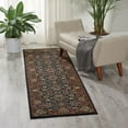 thumbnail image 2 of Nourison  2020 Area Rug Navy 7'5" Round Synthetic, Polyester Oriental 8' Round Indoor Living Room Beige, 2 of 5