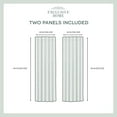 thumbnail image 2 of Exclusive Home Velvet Heavyweight Light Filtering Hidden Tab Top Curtain Panel Pair, 52"x84", Winter White, 2 of 7