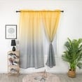 thumbnail image 3 of Yaouit Ombre Room Darkening Curtains for Bedroom, Living Room Decor, Elegant Sheer Curtains, Orange and Teal Curtains, 1 Panels, Mint Green and Teal, 1x2 M, 3 of 9