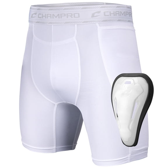 Take-Out Sliding Short w/ Cup - WHITE - M