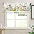 thumbnail image 3 of AshasdS Floral Butterfly Polyester Window Valance Curtain for Home Kitchen Living Room Bedroom Bathroom Decor 54x18 inch, 3 of 5