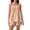 Orange, variant on Womens Striped 2 Piece Lounge Sets Sleeveless Striped Pjs Set Cami Top and Shorts Pajama Set Outfits
