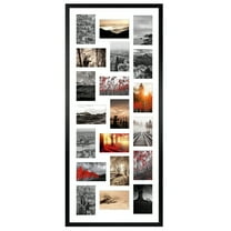 20 Opening 4x6 Collage Picture Frame, Horizontal and Vertical Black Photo Frame for Wall Mounted