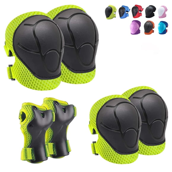 Juego de rodilleras CKE, coderas, protectores de muñeca para niños