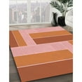 thumbnail image 2 of Ahgly Company Indoor Square Patterned Orange Red Orange Area Rugs, 8' Square, 2 of 6