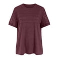 thumbnail image 3 of Gerichy Womens Summer Tops, Blouses for Women Short Sleeve Lace Tops Dressy Casual Tees, Sizes S-2XL Womens Summer Short Sleeve Shirts Trendy T Shirts Dressy Casual Blouses Crew Neck Tunic, 3 of 6