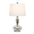 thumbnail image 3 of Lalia Home Glass Dollop Table Lamp with White Fabric Shade, Mercury, 3 of 6