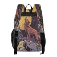 thumbnail image 4 of Iauyy Clear Backpack Heavy Duty PVC Transparent Backpack for College Workplace, Moon Wolf, 4 of 8