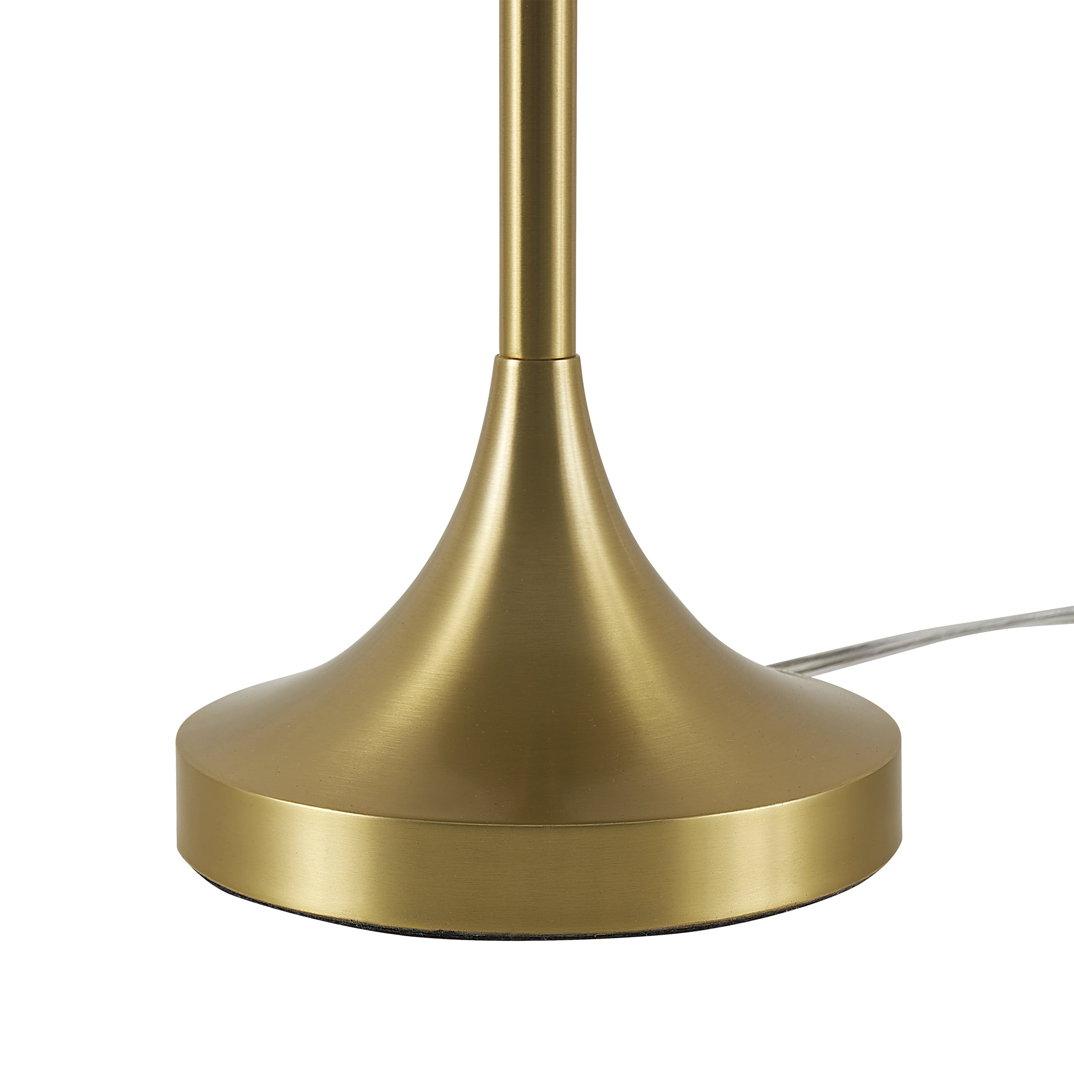 Better Homes & Gardens 18" Modern Dome Touch On/Off Table Lamp, Brass