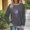 #0261-Dark Gray, variant on Uootdi Womens Cute Print Daily Long Sleeve Shirts Round Neck Letter Graphic Sweatshirt Pullover Relaxed Fit Pullover Fall Clothes Gift