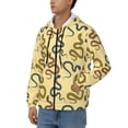 thumbnail image 3 of Kdxio Various Snake Print Men Hoodies Casual Hoodies for Men with Zip Pockets Full Zip Long Sleeve Sweatshirt Sports Hooded Jacket-3X-Large, 3 of 5