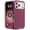 Burgundy/Light Pink, variant on Heavy Duty Hybrid Defender Rugged Case for iPhone 17 Pro Max/18 Pro Max with Holster Belt Clip - Teal/Light Blue
