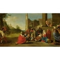 thumbnail image 2 of Circle of Bartholomeus Breenbergh 18x12 Gold Ornate Wood Frame and Double Matted Museum Art Print Titled - The Adoration of the Magi (C. 1640 - C. 1650), 2 of 4