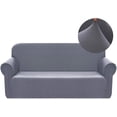 thumbnail image 1 of Housses de Canapé Extensibles en Polyester Spandex (TG Canapé, Gris Clair), 1 of 7
