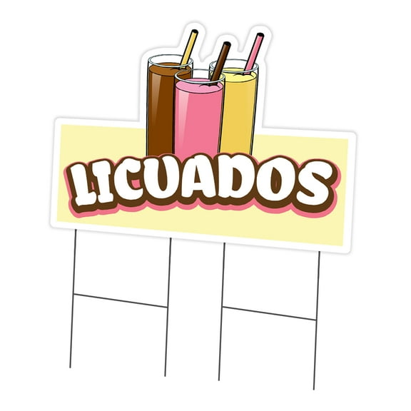 SignMission C-DC-2436-DS-Licuados19 24 x 36 in. Yard Sign & Stake - Licuados