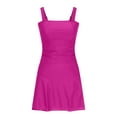 thumbnail image 5 of DGMIOCS Women's Tummy Control Two Piece Swimsuit Full Coverage Top with Boy Short Bottom Hot Pink XL, 5 of 5