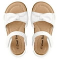 thumbnail image 3 of Dream Pairs Toddler/Little Kid Girls Sandals Fashion Bow Summer Shoes KSD213 WHITE Size 4 Toddler, 3 of 5