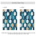 thumbnail image 4 of Yayeee Garden Flag 12"x18" Double Sided Outdoor Yard Lawn Holiday Decorations, Blue White Geometric Patterns, 4 of 6