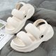 thumbnail image 3 of Sandalias de verano de moda para mujer, zapatillas de playa de suela suave de EVA, sandalias de plataforma gruesa con forma de nube, sandalias de playa gruesas de verano para mujer, 3 of 3