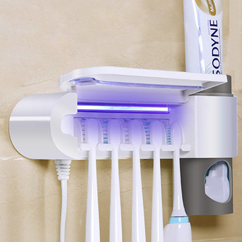 3 in 1 UV Light Ultraviolet Toothbrush Sterilizer Toothbrush Holder