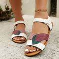 thumbnail image 4 of Sandales Femmes Chaussures Mode pour Femmes Ballerines Confortables à Agencement de Couleurs Élégantes Sandales Plates Décontractées, 4 of 9