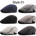 thumbnail image 2 of Boinas para hombre, sombrero de calle, primavera Otoño Invierno, boina Retro británica, sombreros para hombre, gorras de pintor con visera, sombreros, 2 of 5
