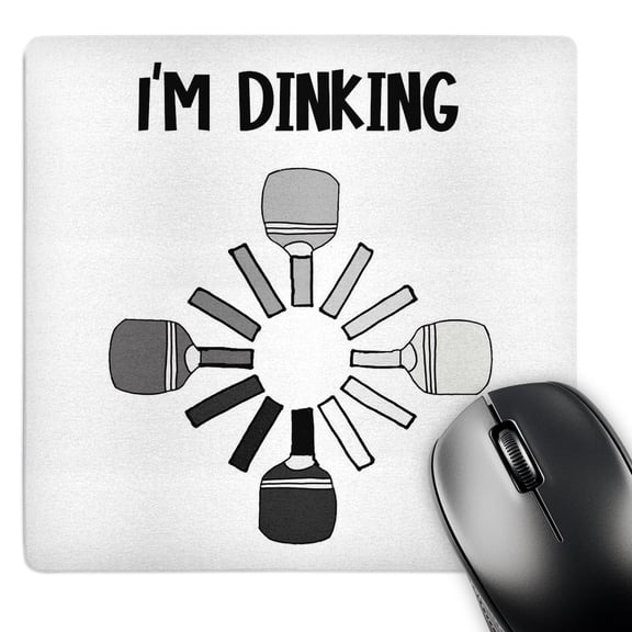 3dRose, Funny Cute Pickleball Sports Im Dinking Pun Pickleball Paddles Cartoon, MousePad