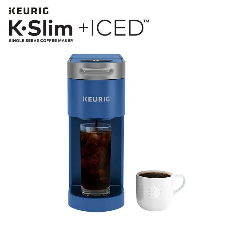 Keurig K-Slim + Iced Single-Serve Coffee Maker - Alpine Blue