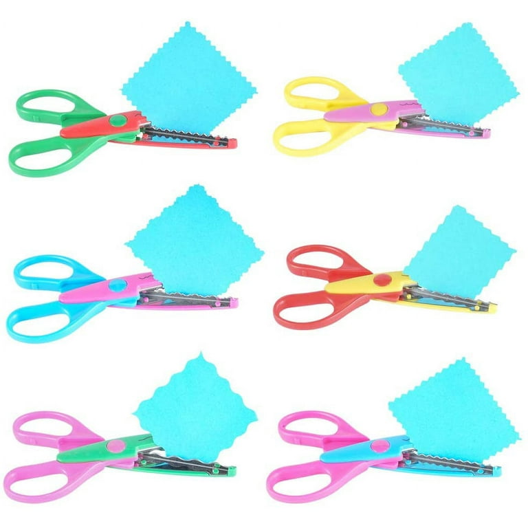 Colorful Craft Scissor Set with Decorative Edge in 6 Patterns Available for  Left and Right Handed Safe for Kids Decorative Scissors for DIY