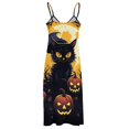 thumbnail image 5 of Halloween Scary Night Full Moon Fine Art Sleeveless Dress Summer Dress Woman 2025, 5 of 7