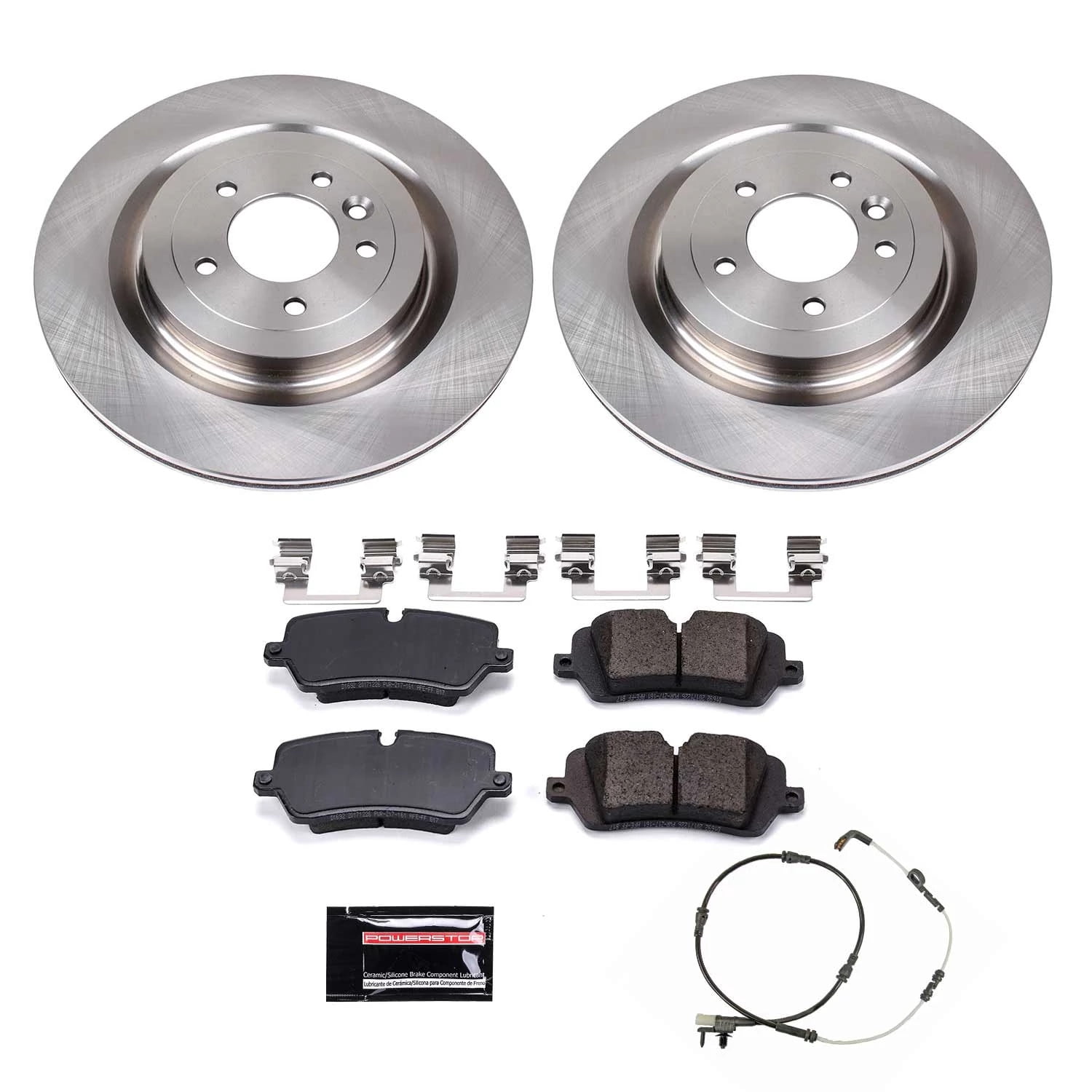 Power Stop Rear Stock Replacement Brake Pad and Rotor Kit KOE8385