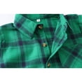 thumbnail image 4 of Boys Button Down Short Sleeve Shirts Toddler Buffalo Plaid Shirt with Pocket School Uniform Dress Shirt, 4 of 9