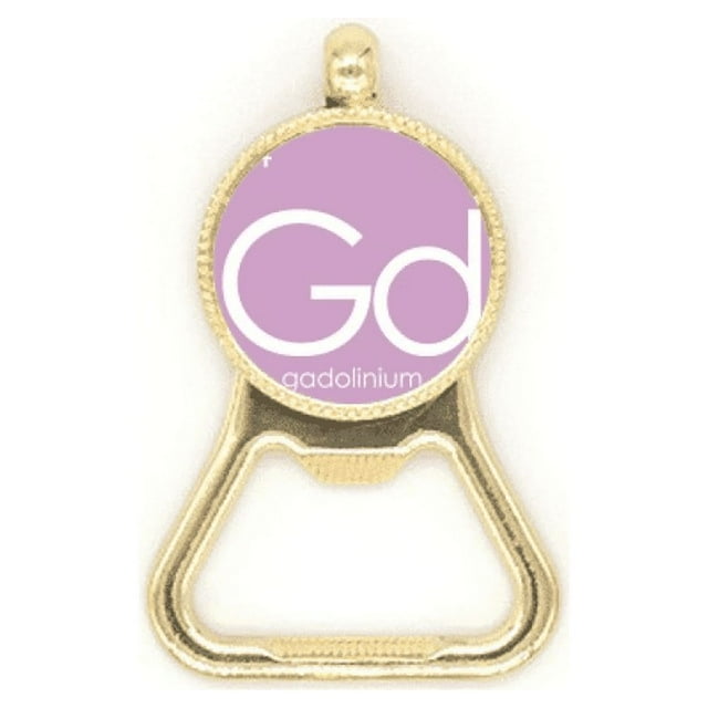 Chestry Elements Period Table Lanthanide Gadolinium Gd Beer Bottle Cap Opener Stainless Steel Key Chain